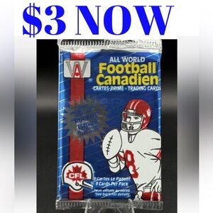 1991 CFL Canadian Football Sealed Card Pack